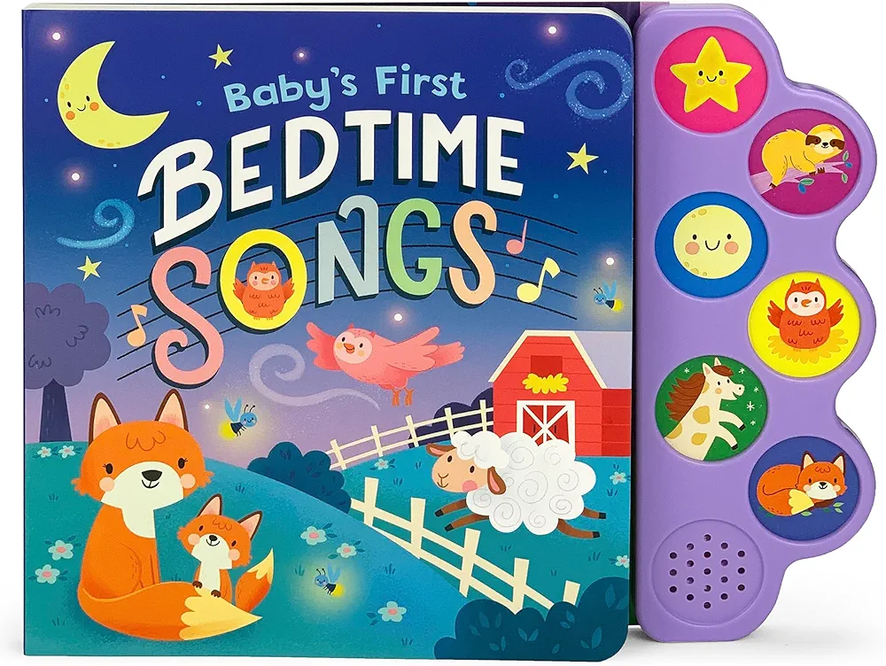 Baby's First Bedtime Songs (Interactive Children's Song Book with 6 Sing-Along Tunes)