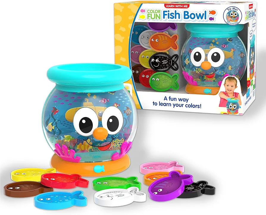 The Learning Journey: Learn With Me - Color Fun Fish Bowl - Color Teaching Toddler Toys & Gifts for Boys & Girls Ages 2 Years and Up - Preschool Learning Toy, Multicolor