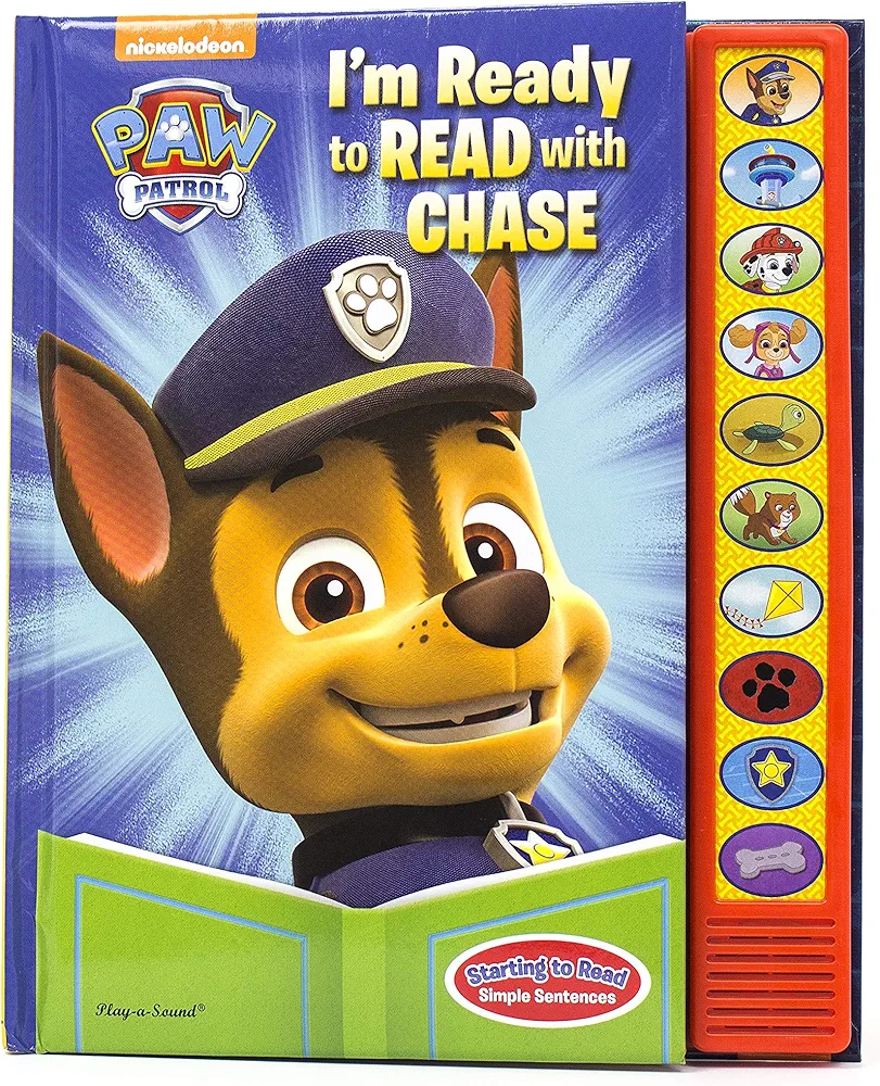 Paw Patrol - I'm Ready To Read with Chase Sound Book - Play-a-Sound - PI Kids