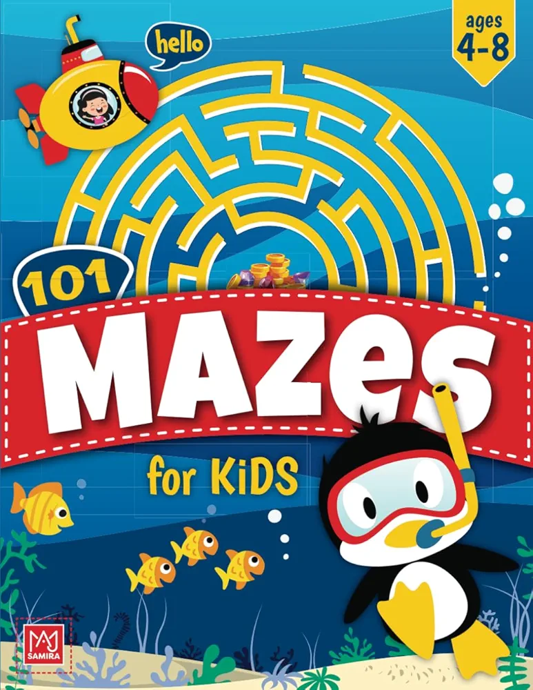 Mazes For Kids Ages 4-8: Maze Activity Workbook for Children with Games, Puzzles and Problem-Solving