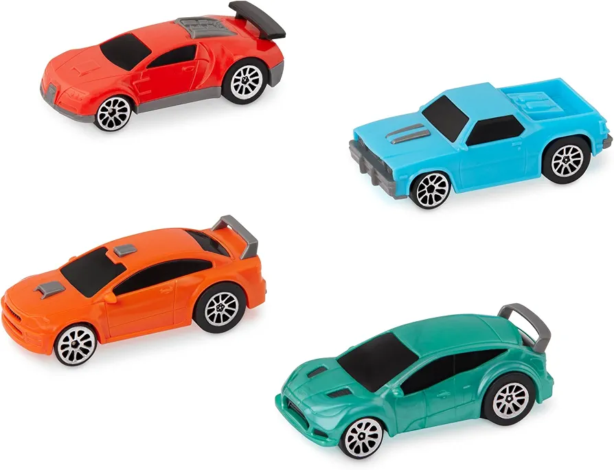 Driven by Battat – Turbocharge Pullback Vehicles – Toy Set with 4 Cars – Race Car Toys and Playsets for Kids – Toy Pull-Back Cars – 3 Years + – Turbocharge - Stock Cars (4 Pack)