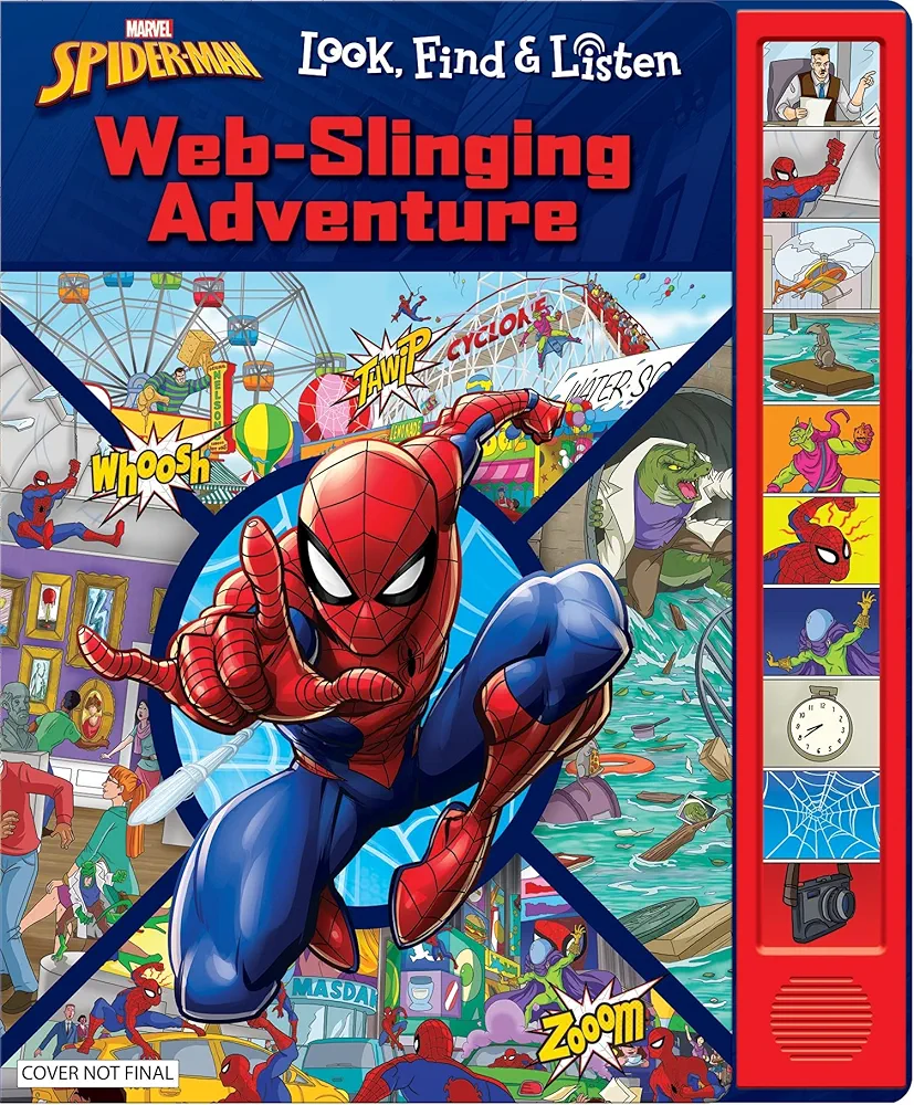 Marvel Spider-man - Web-Slinging Adventure Sound Book - Look, Find & Listen - PI Kids (Look and Find)