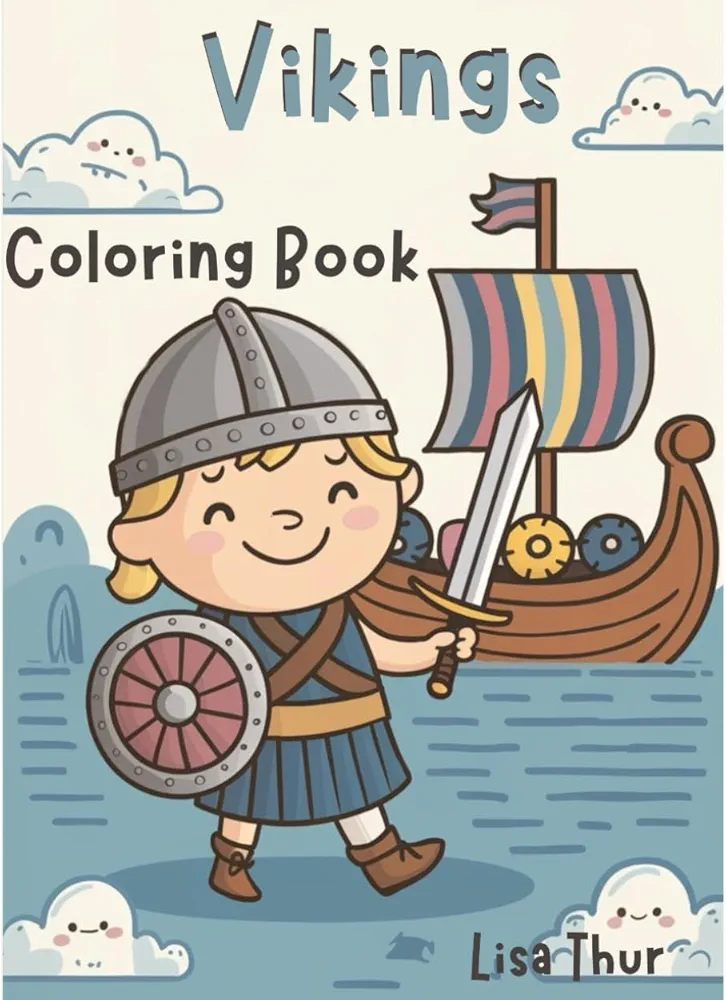 Viking Adventures: A Coloring and Activity Book for Kids