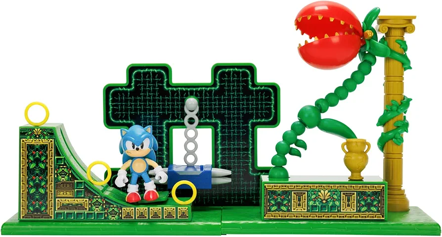 Sonic The Hedgehog Stardust Speedway Zone Playset with 2.5" Sonic Action Figure