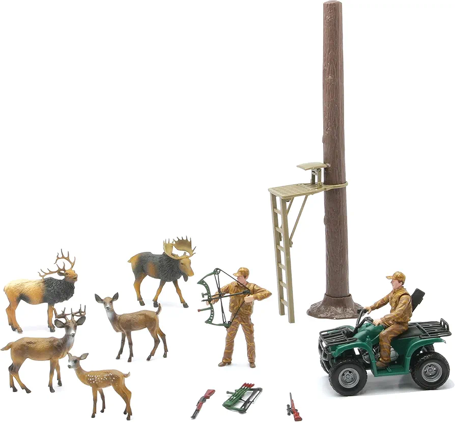 NewRay Toys Wild Life Hunter Deer Hunting Play Set