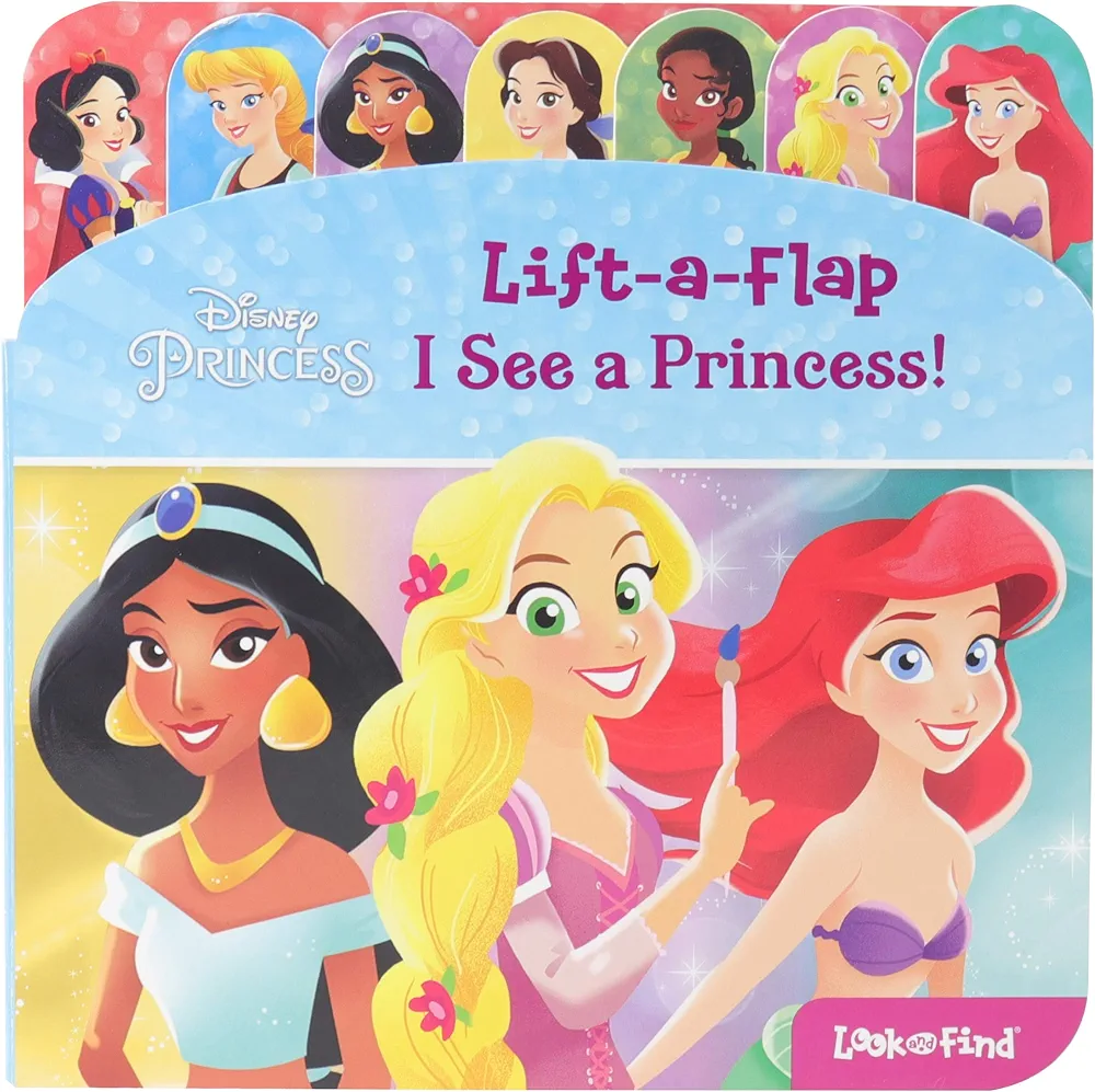 Disney Princess - I See a Princess! Lift-a-Flap Look and Find Board Book - PI Kids