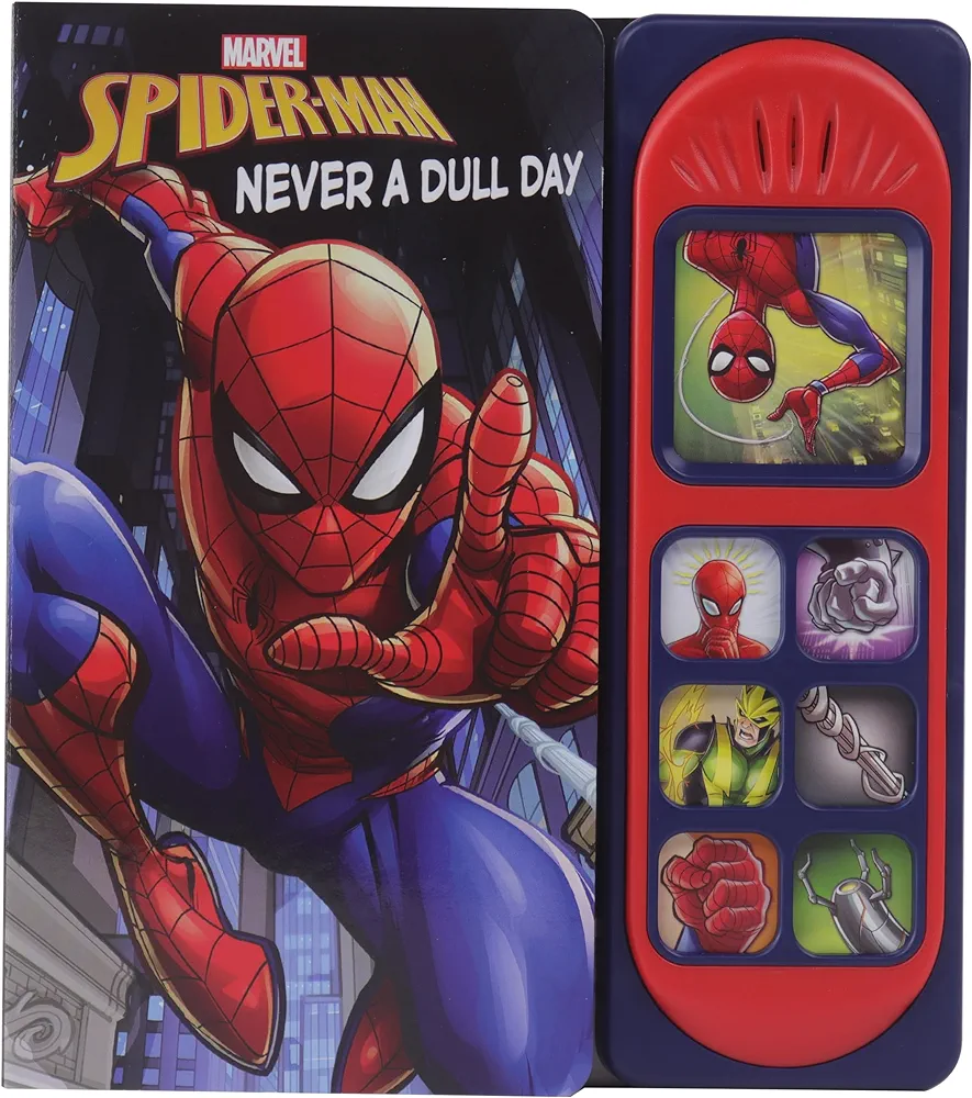 Marvel Spider-man - Never a Dull Day Sound Book - PI Kids (Play-A-Sound)