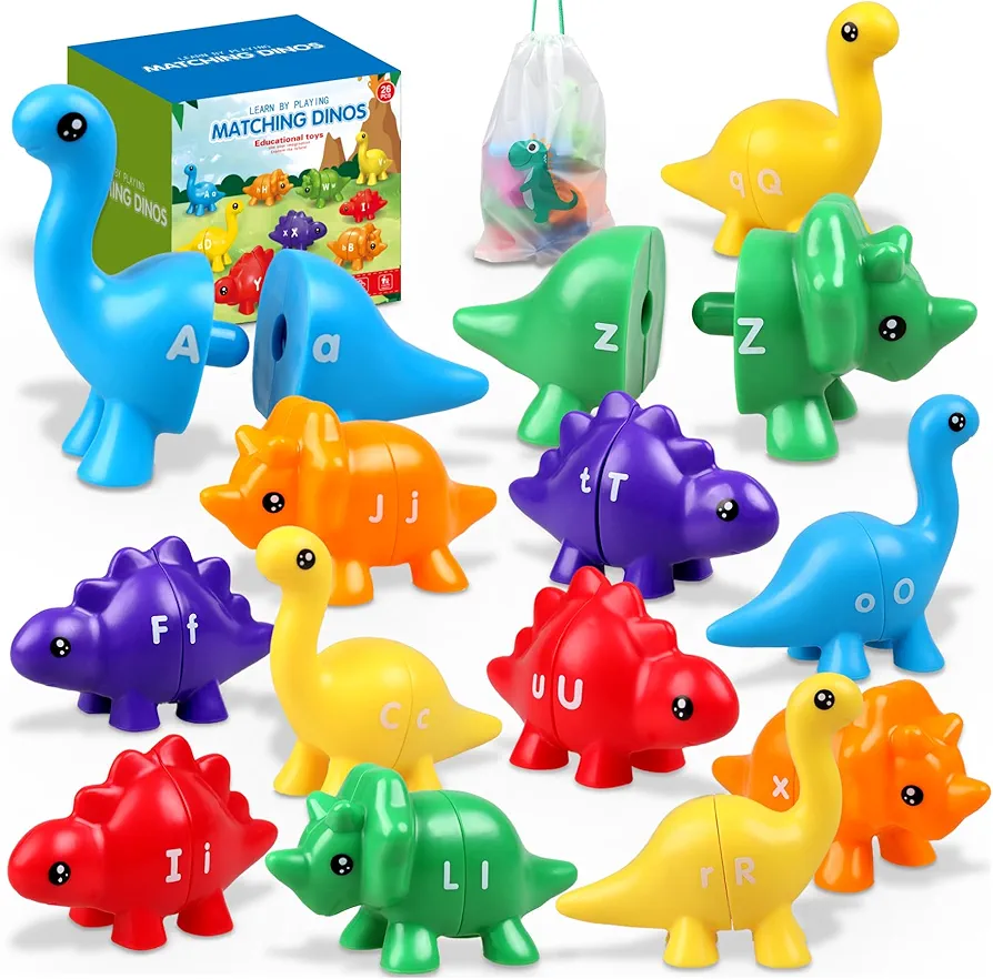 Toddler Dinosaur Montessori Toys for 1 2 3 4 Year Old Boys Girls Birthday Gifts - Kids Educational Preschool Learning Activities Travel Outdoor Sensory Toys for Toddlers 1-3 - Baby Toys 12-18 Months