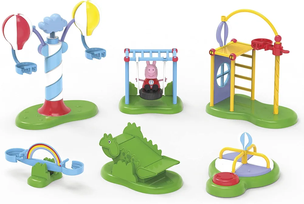 Peppa Pig Peppa’s Adventures Peppa’s Balloon Park Preschool Toy, Playset Perfect for Easter Basket Stuffers, Great Gifts Toys for Kids (Amazon Exclusive)