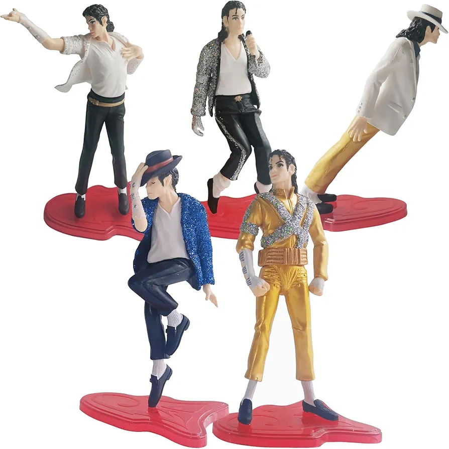 5 Pack Action Figure Dolls Rock King Classic Album Figure Playset (Colourful Version 5PC)