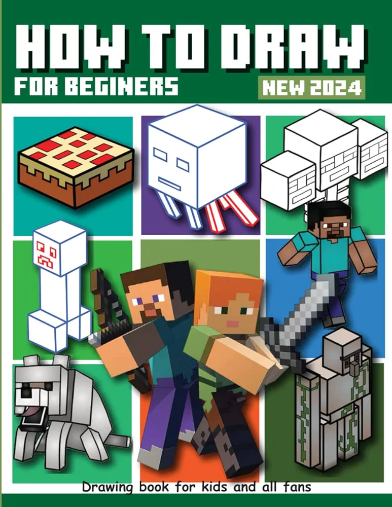 HOW TO DRAW VIDEO GAME CHARACTERS: [NEW 2024] Learn to Draw All Your Favorite Characters Step-by-Step For Kids and All Fans (Birthday-Holiday Gifts) (Portuguese Edition)