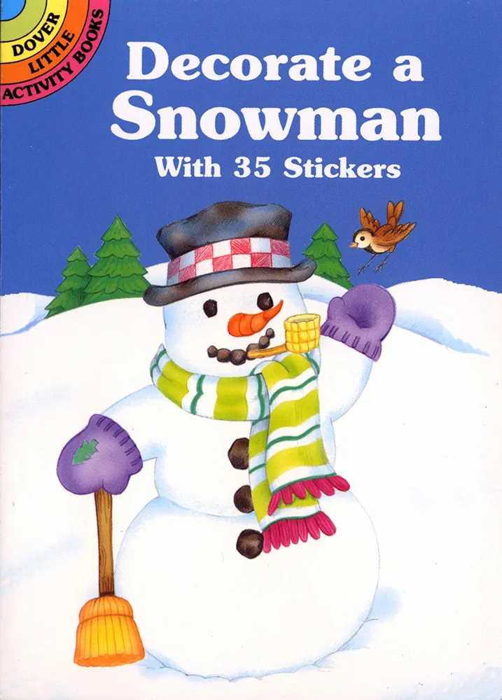 Decorate a Snowman With 35 Stickers