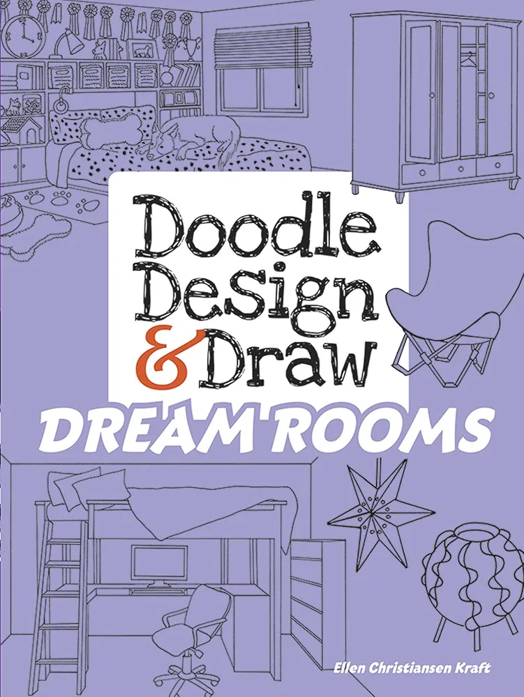 Doodle Design & Draw DREAM ROOMS (Dover Doodle Books)