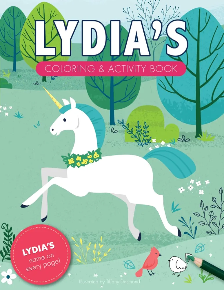 Lydia's Coloring & Activity Book: A Personalized Coloring Book With Lydia's Name On Every Page (Personalized Coloring Pages)