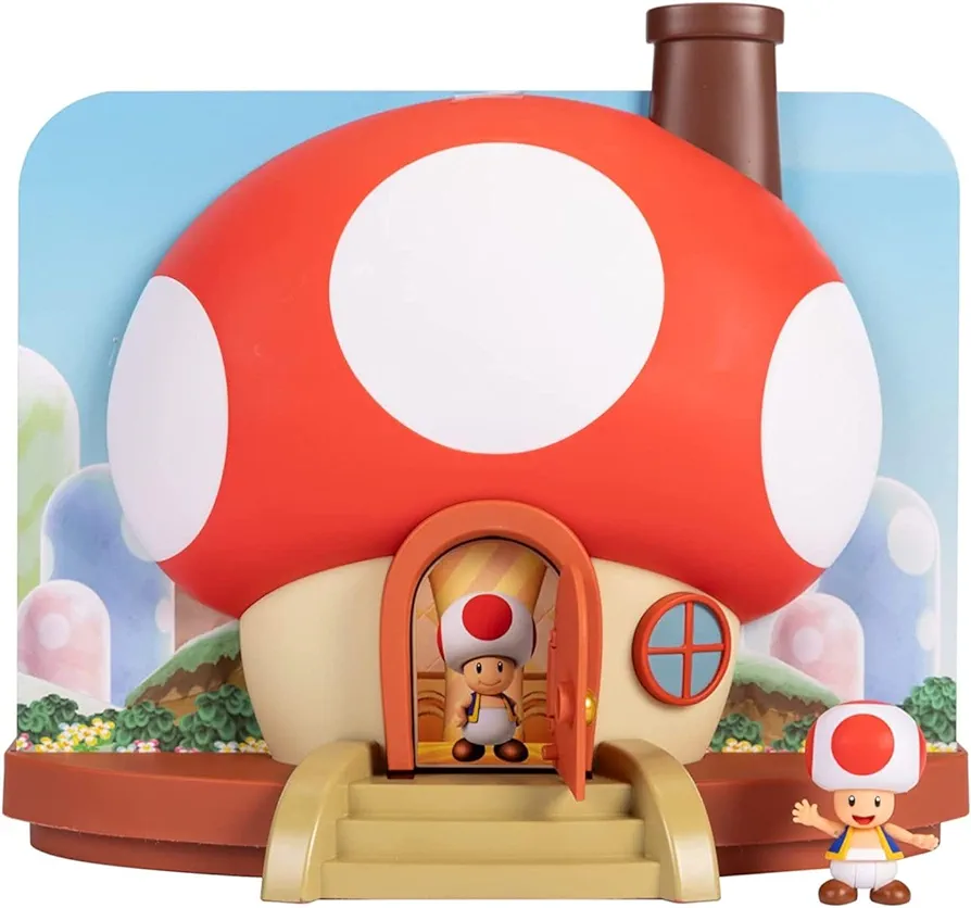 Super Mario Action Figures 2.5" Deluxe Toad Playset