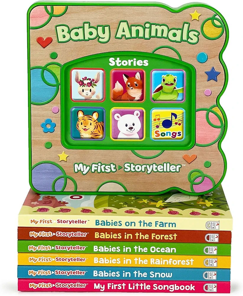 My First Storyteller Baby Animal Stories - Toddlers Read & Sing Along Electronic Story Book & Music Player Library, Ages 1-4 (My First Storyteller: ... Music and Read-along Player With Books)