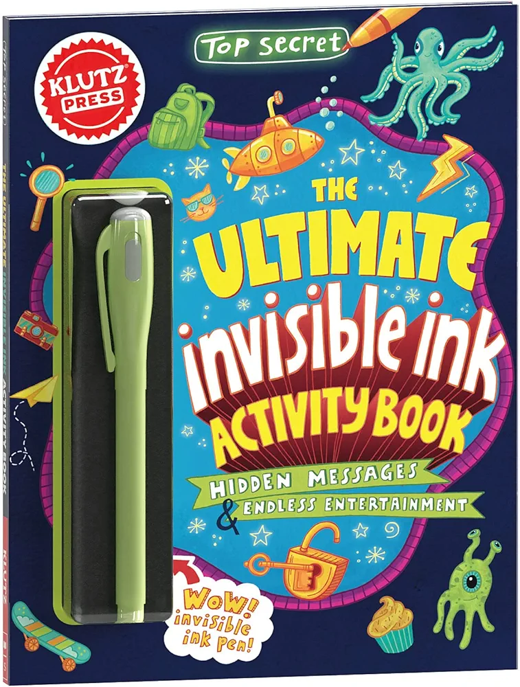 Top Secret: The Ultimate Invisible Ink Activity Book (Klutz Activity Book)