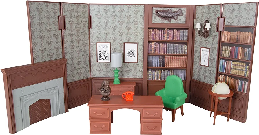 McFarlane Toys - DC Retro Wayne Manor Library (Batman 66') Playset