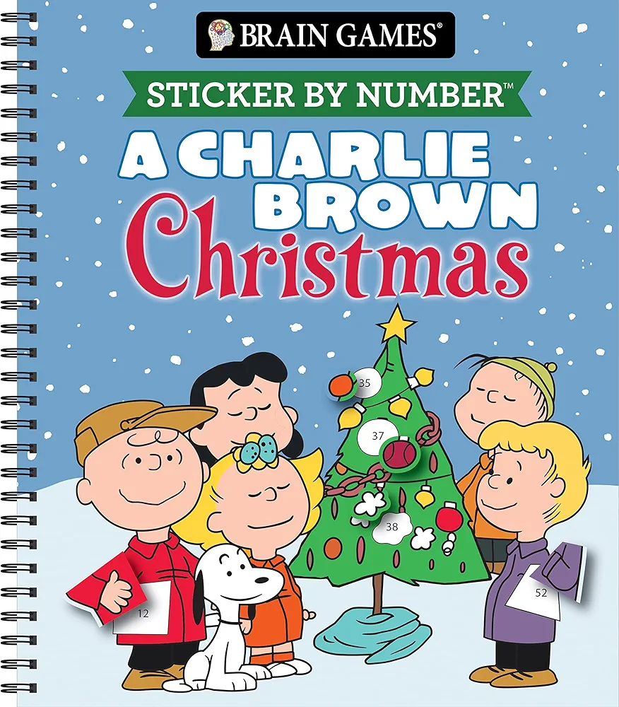 Brain Games - Sticker by Number: A Charlie Brown Christmas