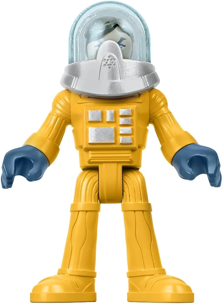 Imaginext Replacement Part for Fisher-Price Space Station Playset FGV22 - includes 1 Articulated, Poseable Astronaut in Yellow Space Suit