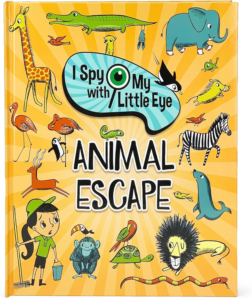 I Spy With My Little Eye Animal Escape - Kids Search, Find, and Seek Activity Book, Ages 3, 4, 5, 6+