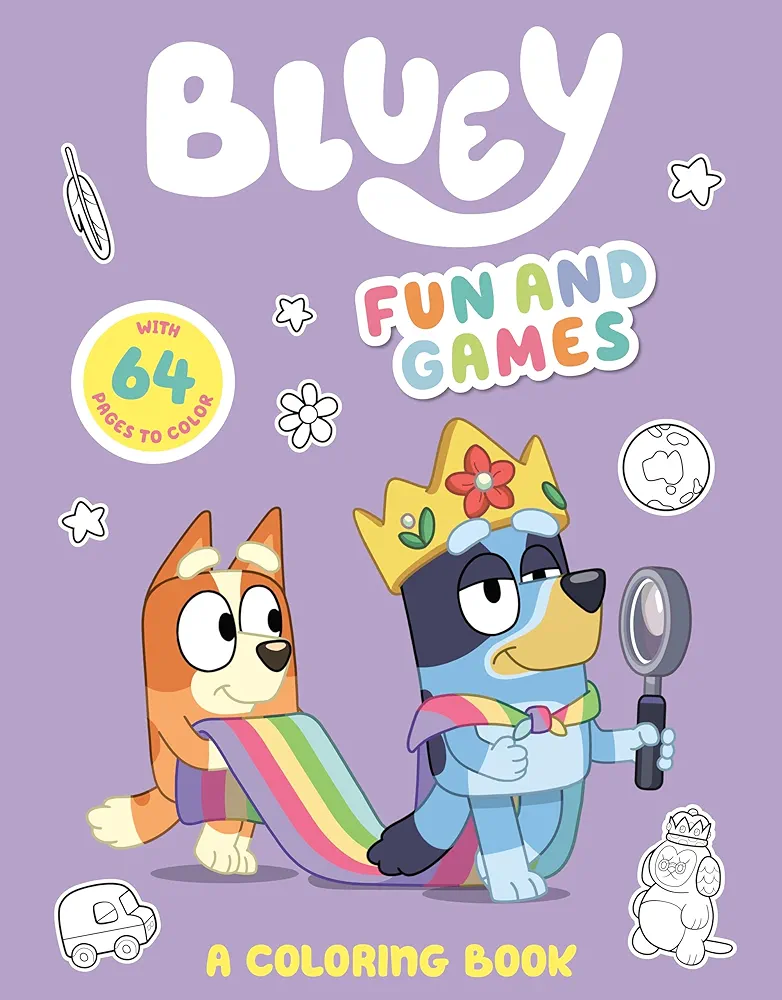 Bluey: Fun and Games: A Coloring Book