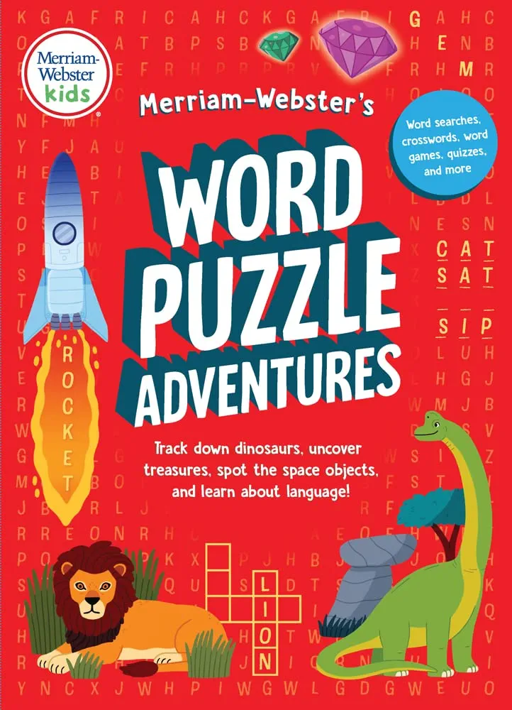 Merriam-Webster’s Word Puzzle Adventures - Activity book for kids with word searches, crosswords, word games, quizzes & more