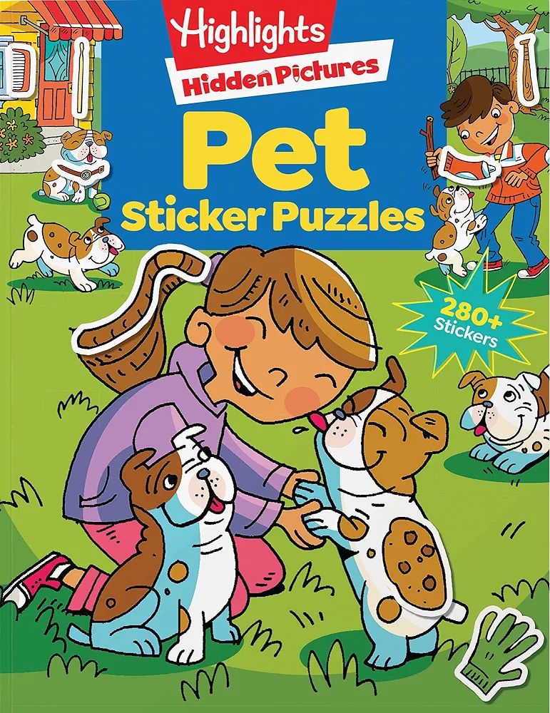 Pet Sticker Puzzles (Highlights™ Sticker Hidden Pictures®)