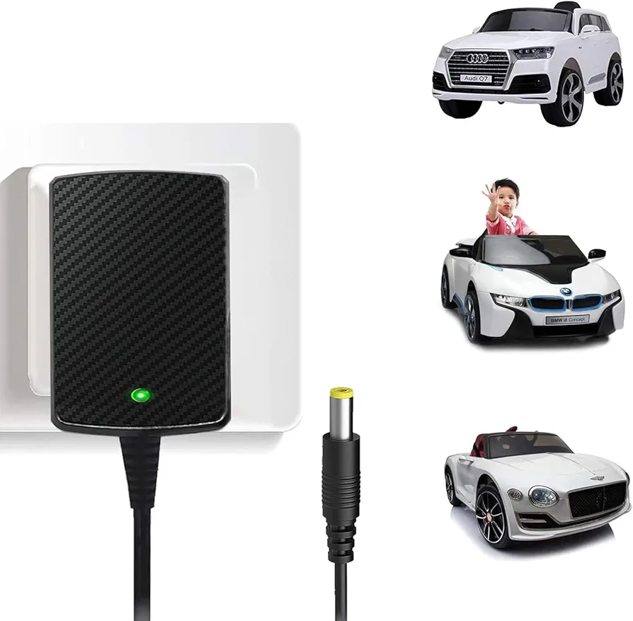 12V Charger for Kids Ride On Car Toys 12 Volt Battery Charger Best Choice Products Wrangler SUV Kid Trax Dynacraft Toy Car 12v Universal Charger Kids electric Battery Power Supplies