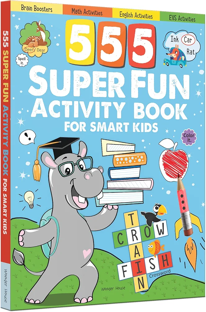 555 SUPER FUN Activity Book for Smart Kids