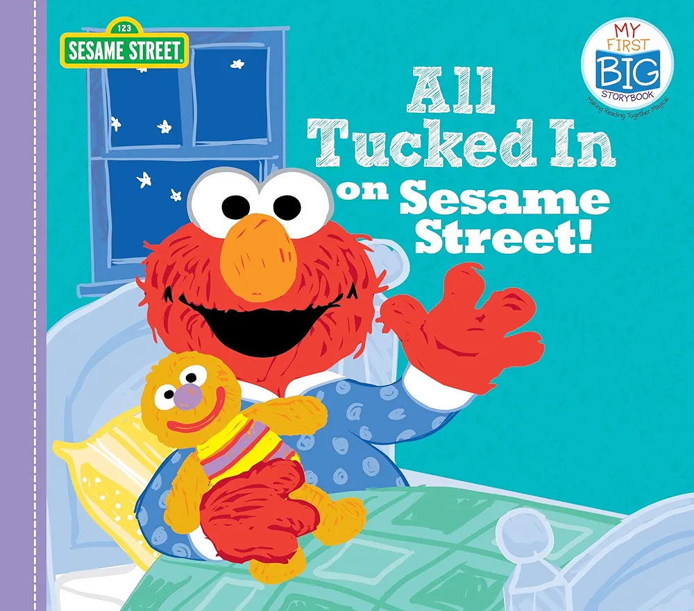 All Tucked In on Sesame Street!: An Interactive Bedtime Board Book (Playful Early Learning for Toddlers) (My First Big Storybook)