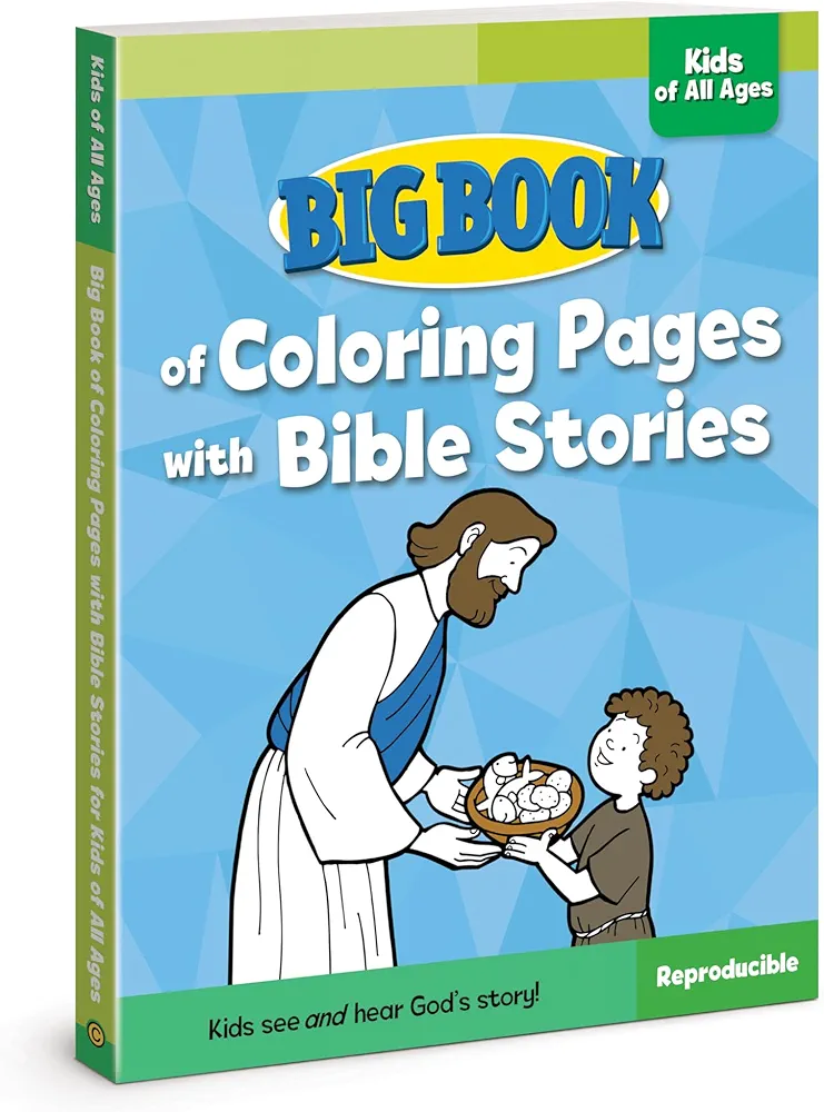 Big Book of Coloring Pages with Bible Stories for Kids of All Ages (Big Books)