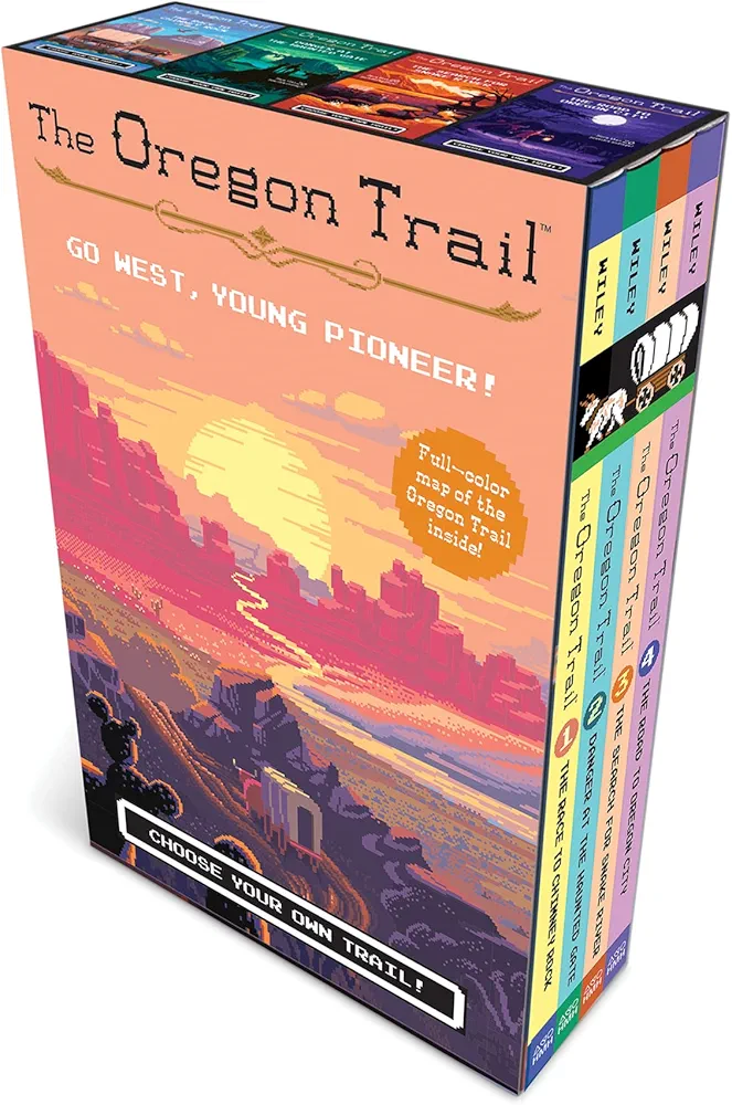 The Oregon Trail 4-Book Paperback Box Set Plus Poster Map