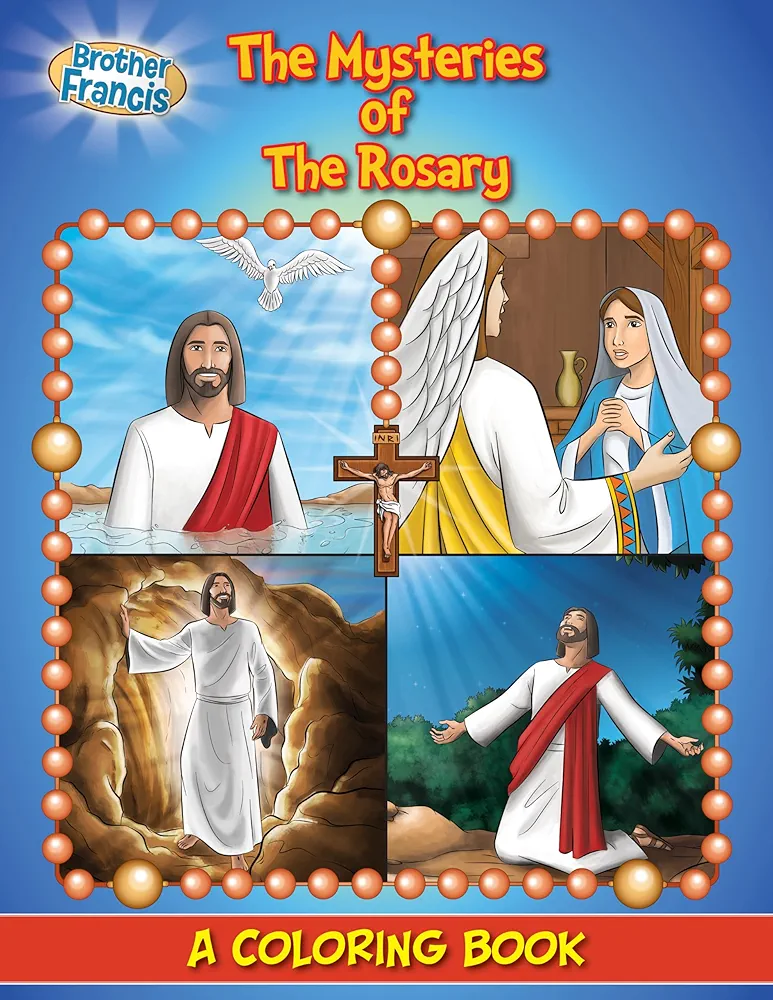 Coloring Book: The Mysteries of the Rosary (Coloring Storybooks)