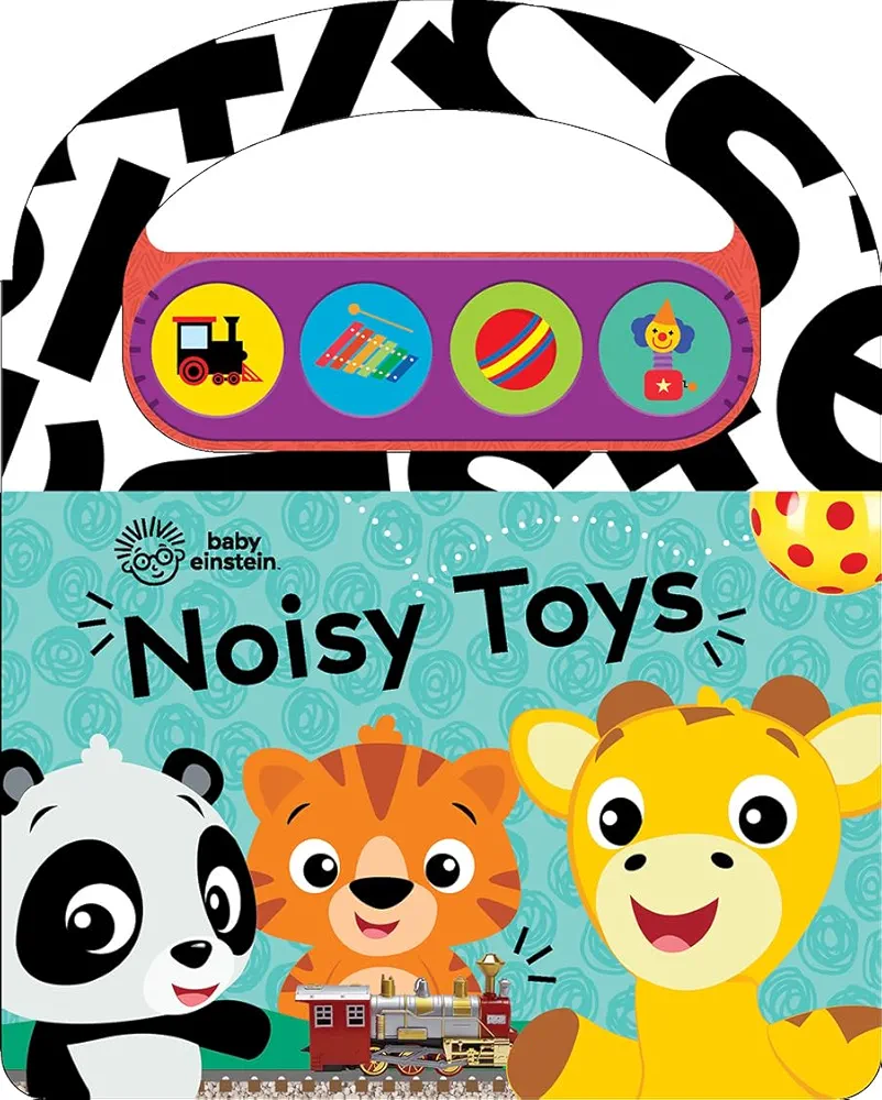 Baby Einstein - Noisy Toys Sound Book - Carry Along Book with Handle - PI Kids