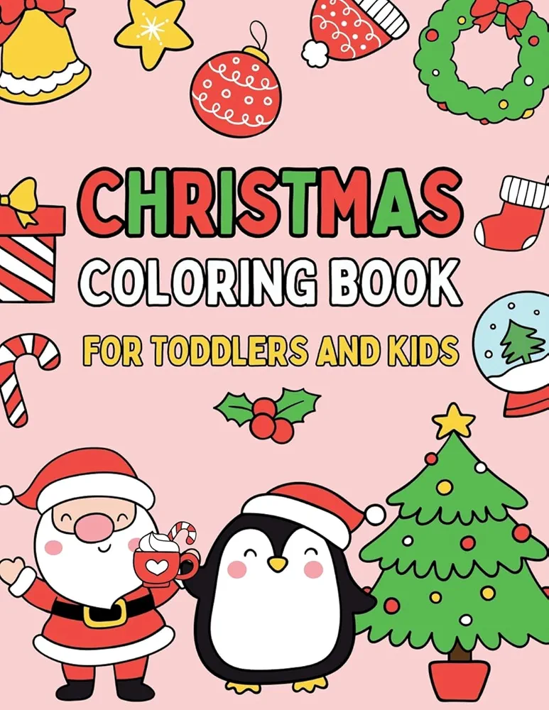 Christmas Coloring Book for Toddlers and Kids: 50 Easy Christmas Coloring Pages (Enchanted Christmas Coloring)