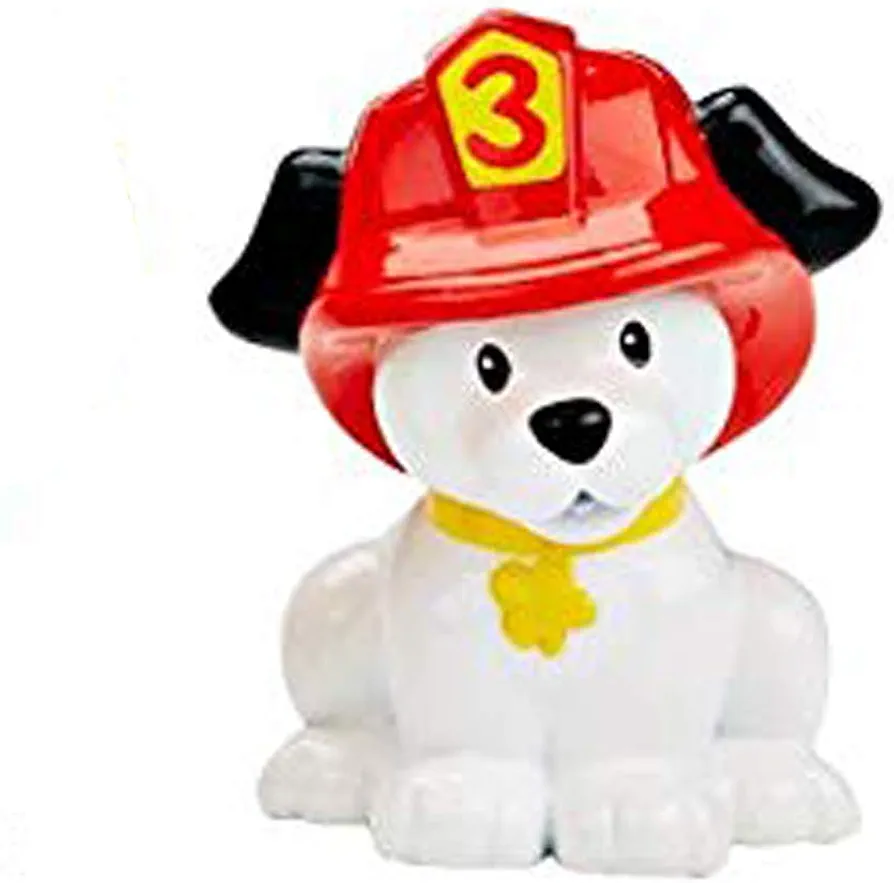 Replacement Parts for Little People Firetruck - Fisher-Price Little People Lift 'n Lower Firetruck Playet DNF85 ~ Includes 1 Replacement Dalmation Fire Dog Figure