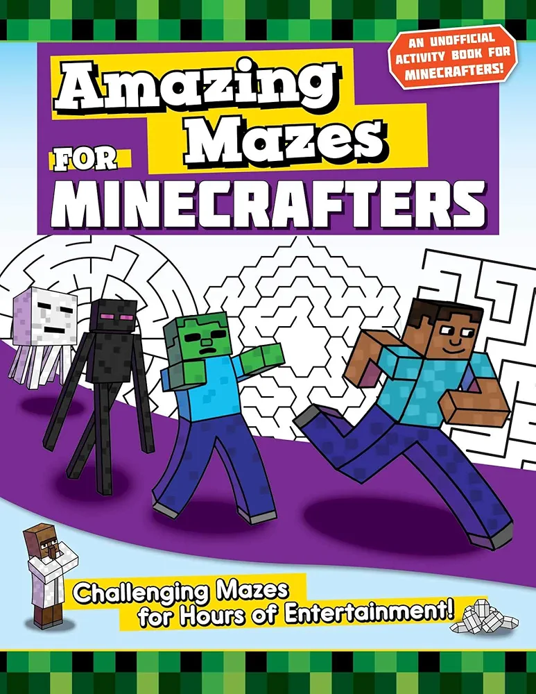 Amazing Mazes for Minecrafters: Challenging Mazes for Hours of Entertainment! (Activities for Minecrafters)