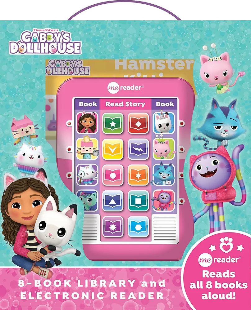 DreamWorks Gabby's Dollhouse - Me Reader Electronic Reader and 8 Sound Book Library - PI Kids