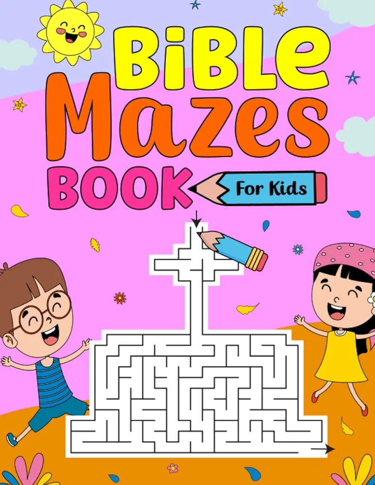 Bible Mazes Book For Kids: Bible Themed Workbook for Children with Games, Puzzles, and Problem-Solving, Maze Learning Activity Book for Kids