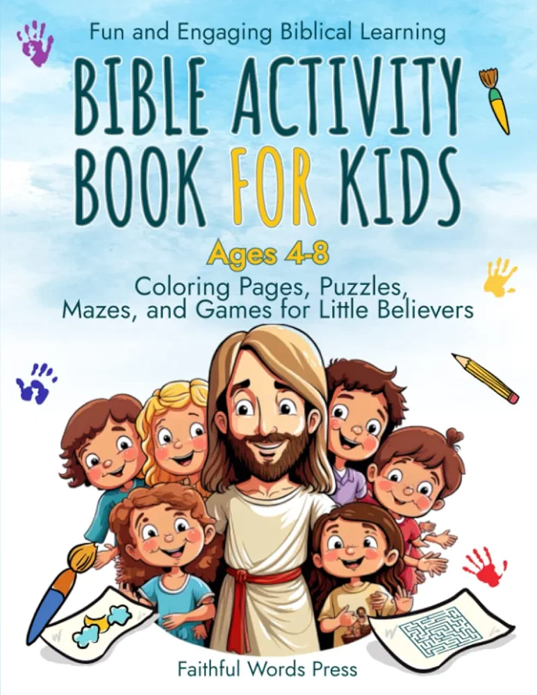 Bible Activity Book For Kids Ages 4-8: Fun and Engaging Biblical Learning: Coloring Pages, Puzzles, Mazes, and Games for Little Believers (Little Disciples Bible Activity Series)