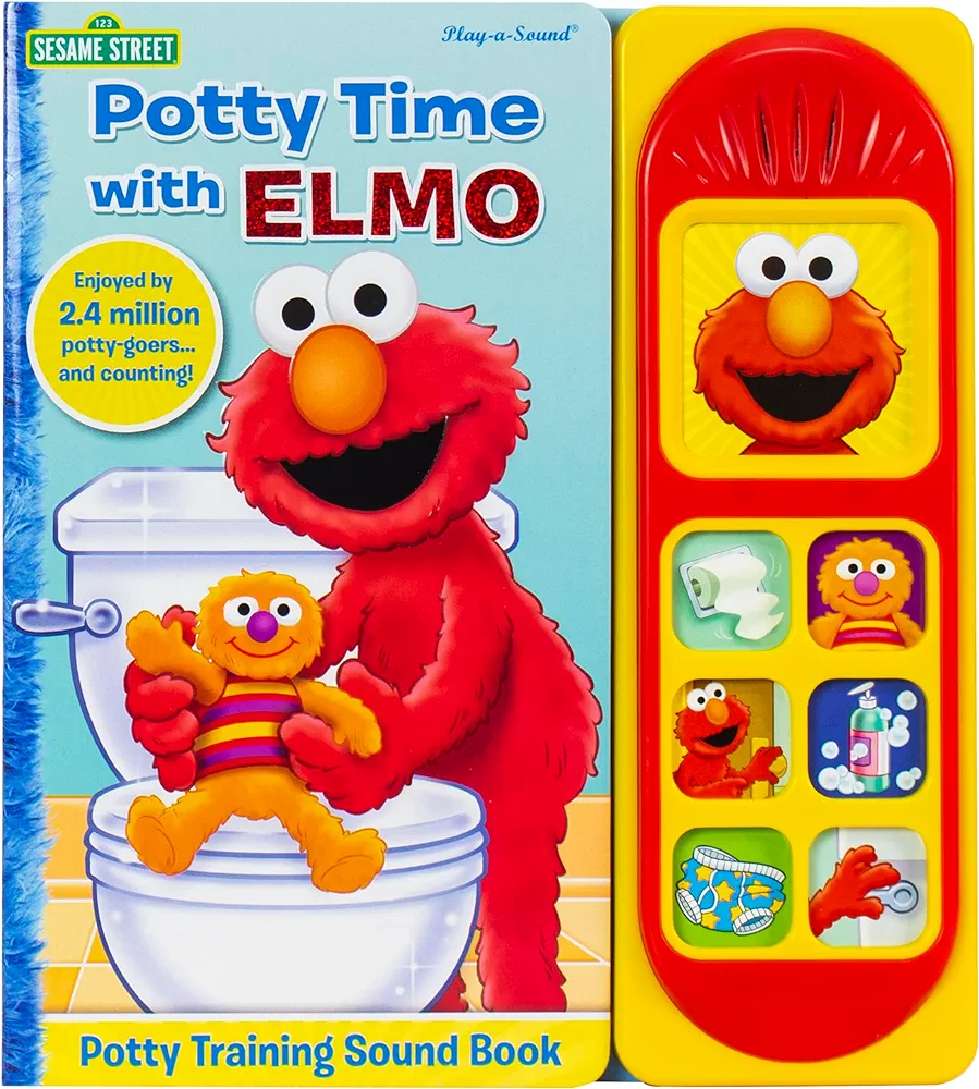 Sesame Street - Potty Time with Elmo - Potty Training Sound Book - PI Kids