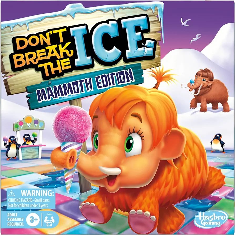 Don’t Break The Ice Mammoth Edition Board Game | Ages 3 and Up | 2 to 4 Players | Preschool and Kids Games (Amazon Exclusive)