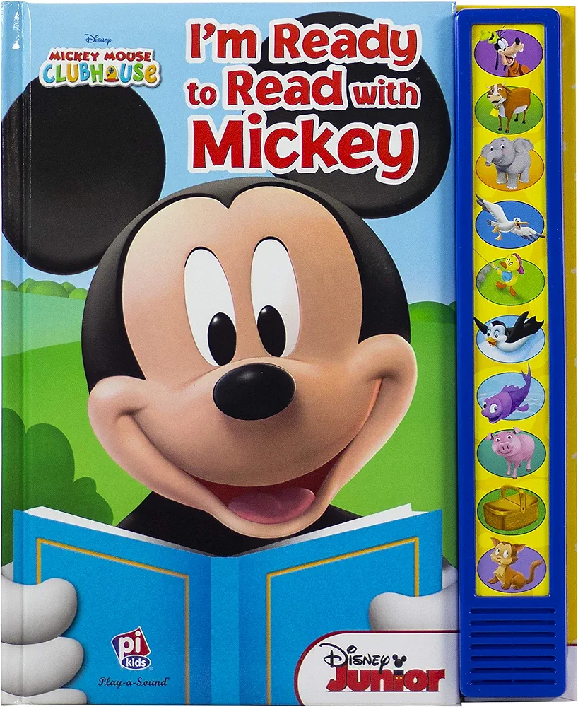 Disney Mickey Mouse Clubhouse - I'm Ready to Read With Mickey Sound Book - Play-a-Sound - PI Kids