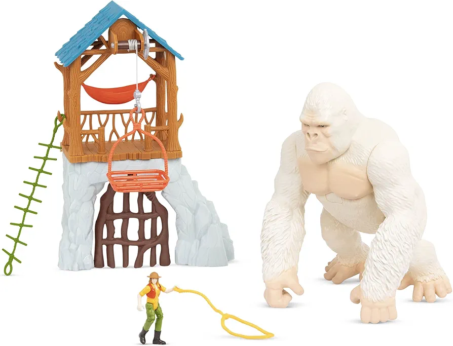 Terra by Battat – Playset for Figurines – Electronic Toy Gorilla – Jungle Playset – Animal Toys – 3 Years + – Gorilla Expedition Snowflake