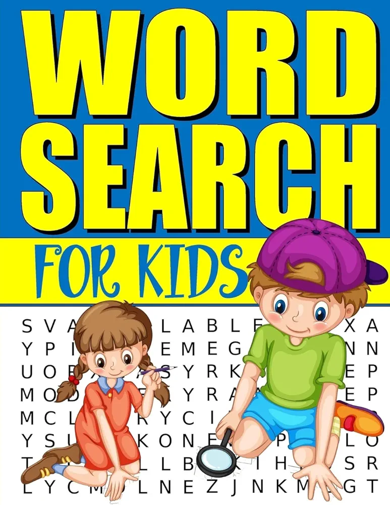 Word Search For Kids: 50 Easy Large Print Word Find Puzzles for Kids: Jumbo Word Search Puzzle Book (8.5"x11") with Fun Themes! (Word Search Puzzle Books)