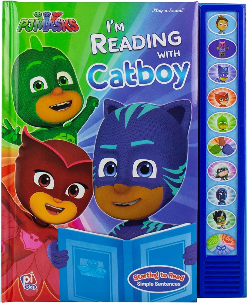 PJ Masks - I'm Ready to Read with Catboy Interactive Read-Along Sound Book - Great for Early Readers - PI Kids (Play-A-Sound)