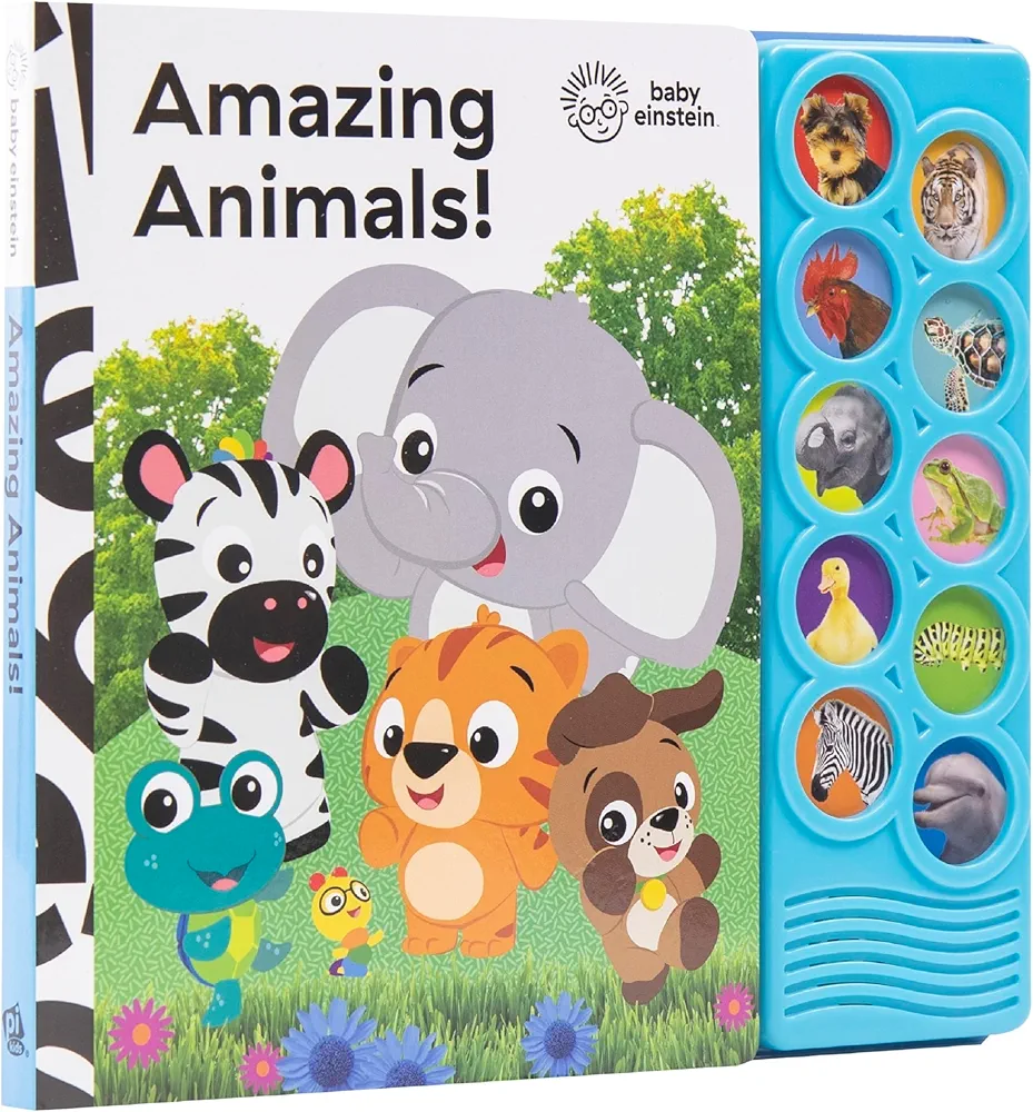 Baby Einstein - Amazing Animals 10-Button Sound Book - PI Kids (Play-A-Sound)