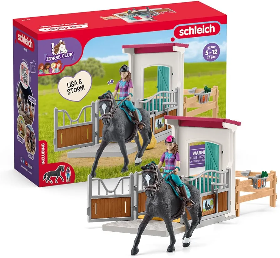 Schleich Horse Box with Lisa & Storm