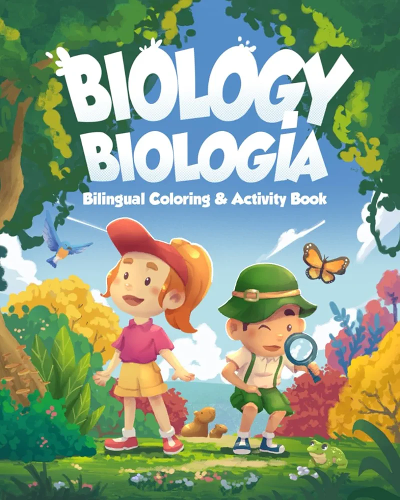 Biology/Biología Bilingual Coloring and Activity Book (Science Bilingual Coloring and Activity Books)